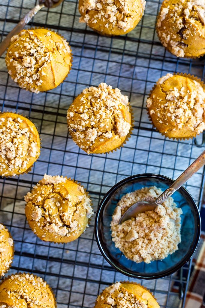 Gluten Free Pumpkin Muffins with Chocolate Chips & Streusal Topping-5851