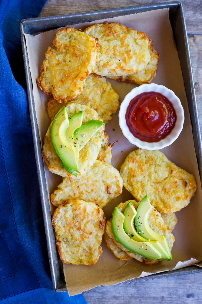 3-Ingredient Baked Breakfast Hash Browns - She Likes Food