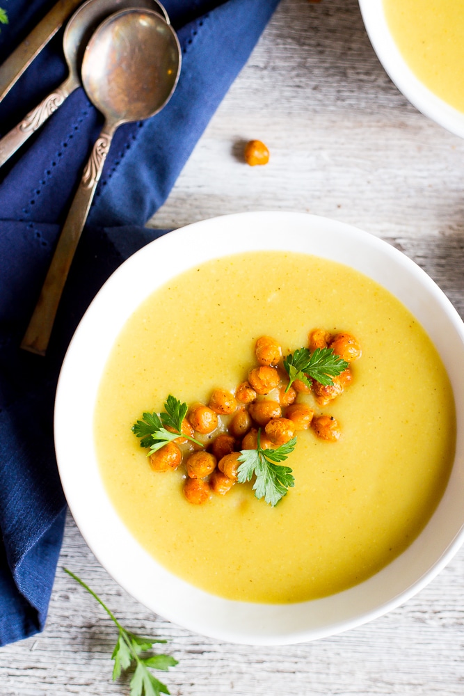 Curry Cauliflower & Potato Soup with Crispy Chickpeas-8340