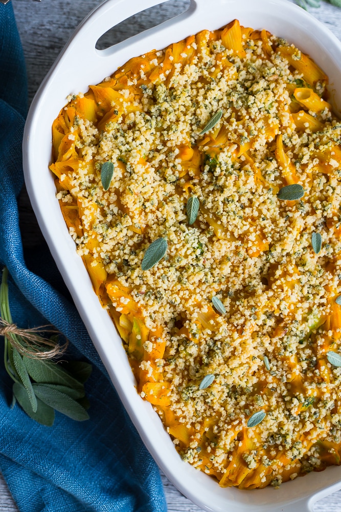 Vegan Butternut Squash Mac N Cheese with Crispy Sage Breadcrumbs-8356