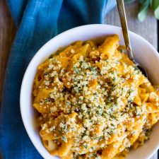 Vegan Butternut Squash Mac N Cheese with Crispy Sage Breadcrumbs-image