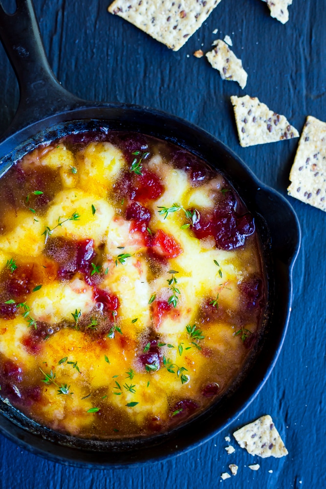 Sharp Cheddar and Cranberry Skillet Dip-9871