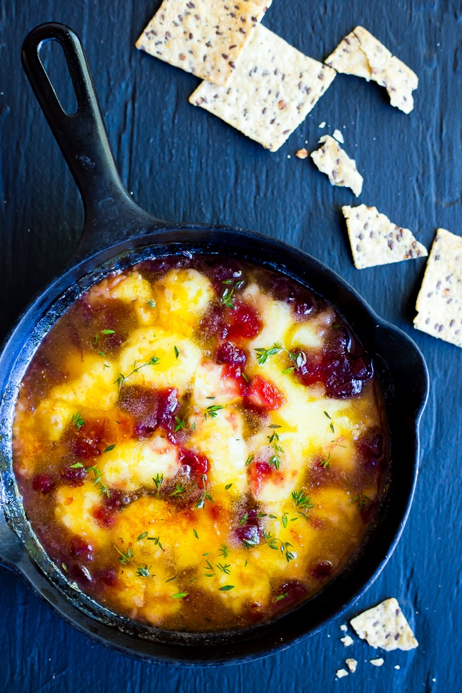 Sharp Cheddar and Cranberry Skillet Dip- Main