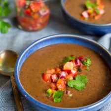 30 Minute Black Bean Soup with Pico De Gallo-image