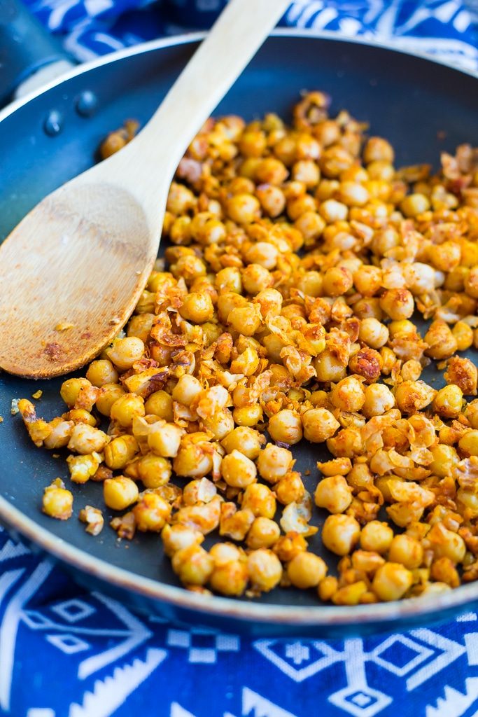 Seasoned Chickpea Taco Salad with Avocado Ranch Dressing-1818