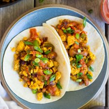 Southwest Tofu Scramble Breakfast Tacos-image