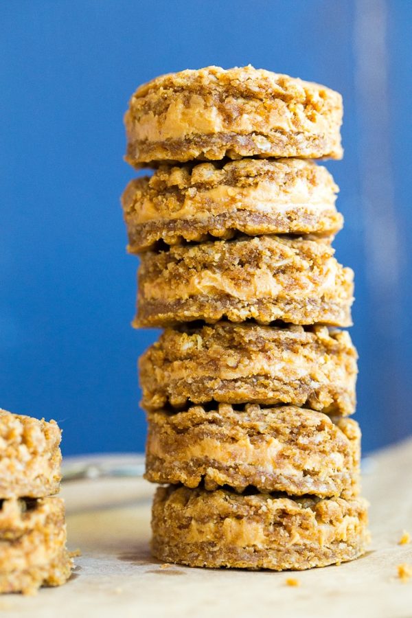 Double Peanut Butter Sandwich Cookies {vegan, gluten free} She Likes Food