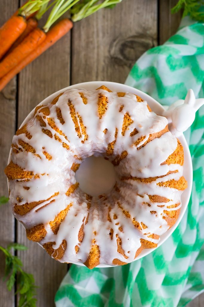 Gluten Free Carrot Pound Cake with Coconut Milk Icing! A delicious spring time dessert that no one will be able to tell is gluten free! So moist and flavorful!