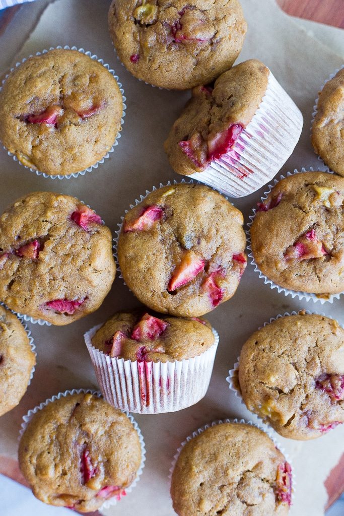 Strawberry Banana Breakfast Muffins {gluten free, refined sugar free}-2752