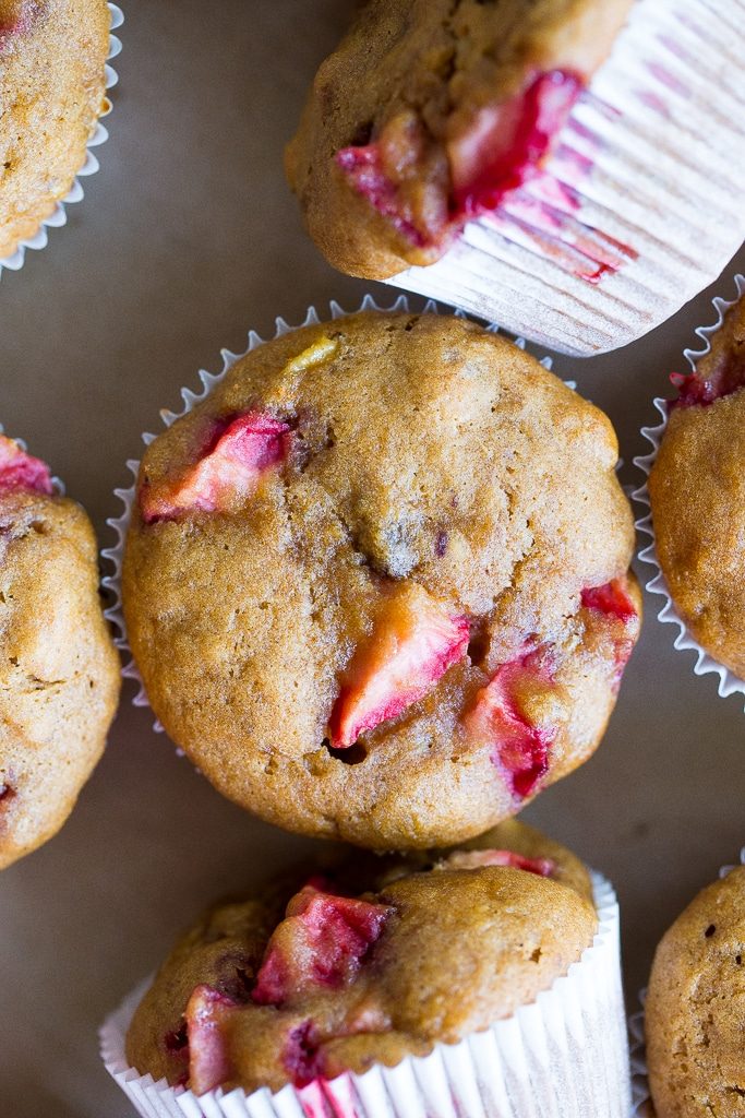 Strawberry Banana Breakfast Muffins {gluten free, refined sugar free}-2766