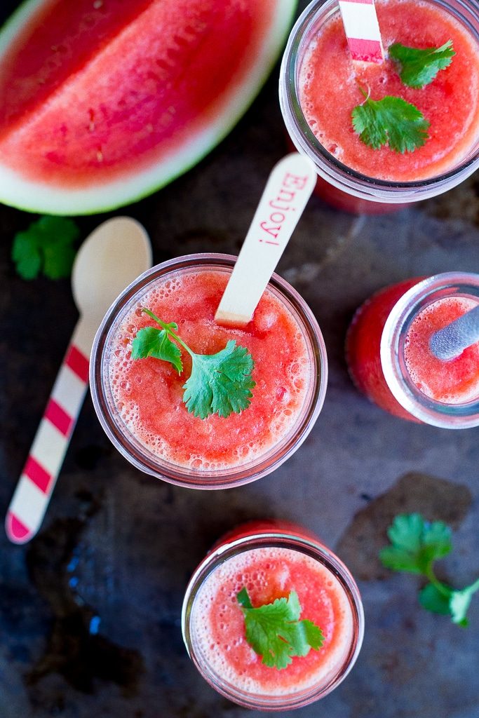 These 1-Ingredient Watermelon Slushies are so refreshing and so easy to make!  You will be enjoying them all summer long!