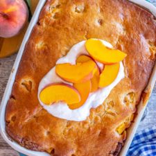 Fresh Peach Cake with Streusel Filling-image