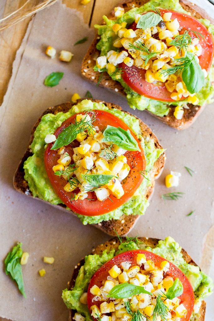 Summer Avocado Toast with Grilled Corn-5329