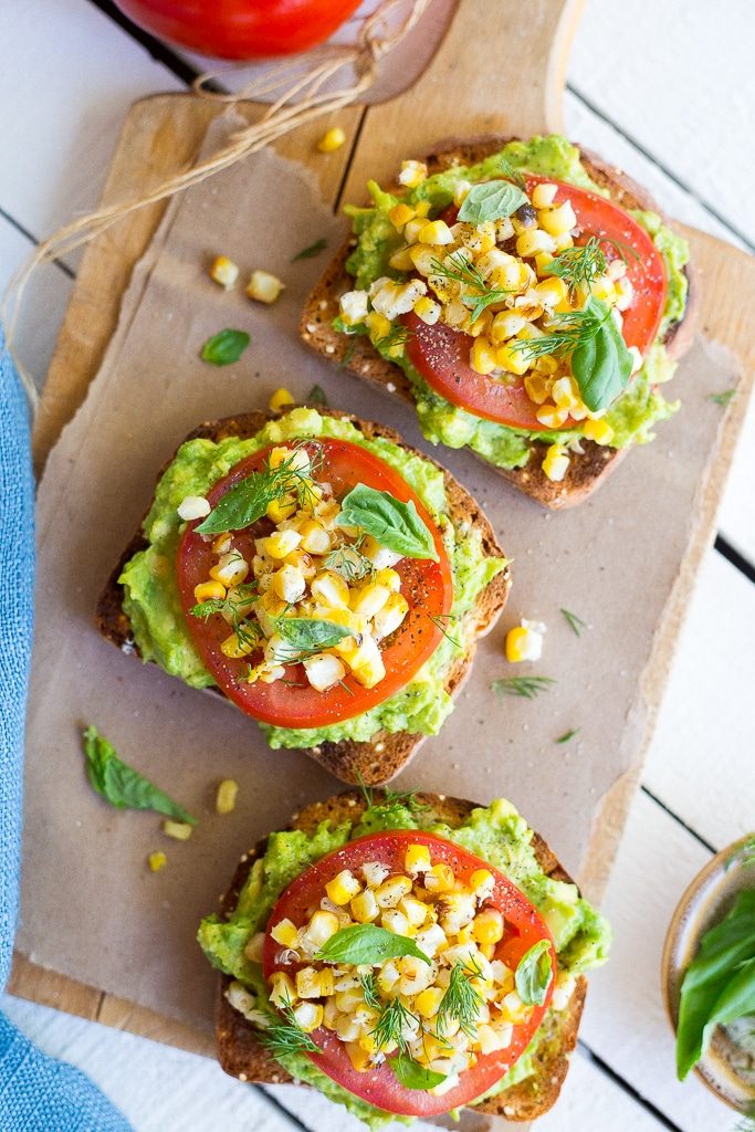 Summer Avocado Toast with Grilled Corn-5350