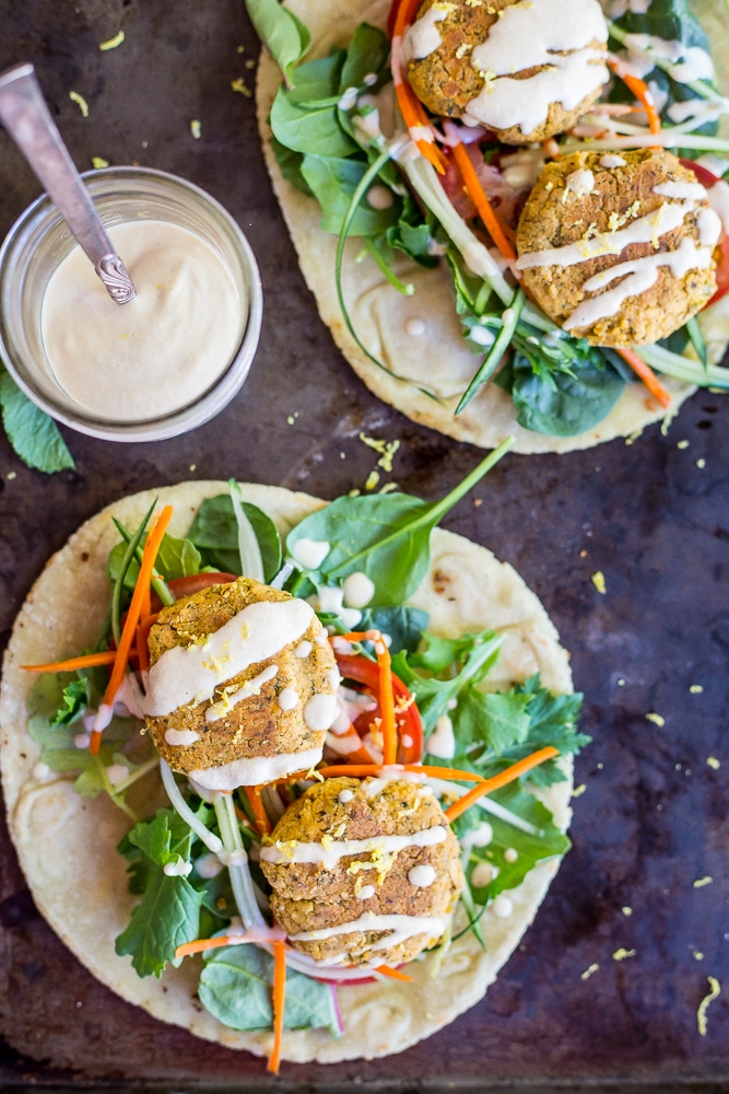 Roasted Broccoli and Lemon Falafel Pitas-5694