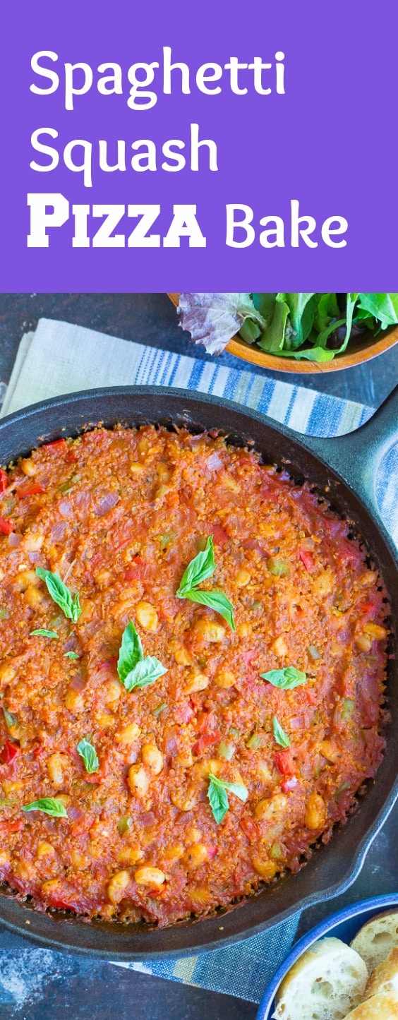 Spaghetti Squash Pizza Bake with Quinoa & White Beans She Likes Food