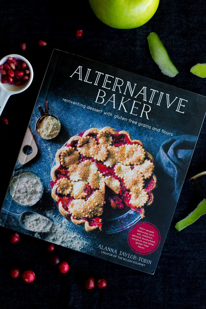 These Apple Crisps with Cranberry and Pomegranate are a delicious and easy dessert that you don't have to feel guilty about!  Their' made gluten free using Teff flour and can be made in individual sizes!  Recipe is from the Alternative Baker cookbook.