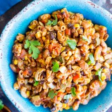 One Pot Loaded Vegetarian Chili Mac-image