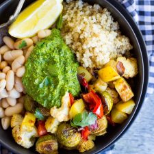 Roasted Veggie Buddha Bowls with Pesto-image