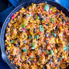Easy Stove Top Enchiladas with Cauliflower Rice-image