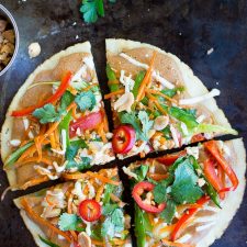Easy Thai Vegetable Pita Pizzas-image