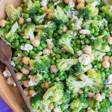 Lemony Broccoli Salad with Chickpeas and Feta-image
