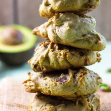 Avocado Cookies with Chocolate Chips & Pistachios {gluten free}-image