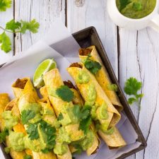 Baked Taquitos with Black Beans & Sweet Potato-image
