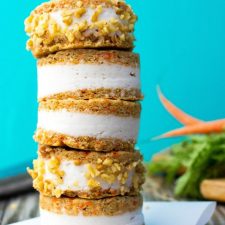 Carrot Cake Ice Cream Sandwiches {vegan & gluten free}-image