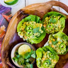 Chickpea Avocado Lettuce Wraps-image