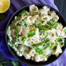 Creamy Cashew Lemon Pasta with Spring Vegetables-image