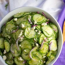 Cucumber and Pickled Feta Salad with Dill-image