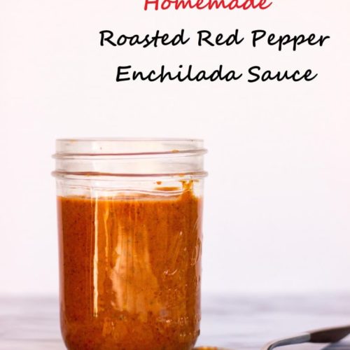 Homemade Roasted Red Pepper Enchilada Sauce {gf+v} She Likes Food
