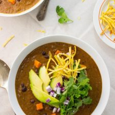Smokey Black Bean and Sweet Potato Soup-image