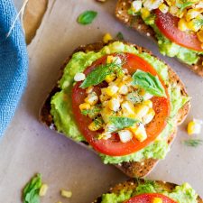 Summer Avocado Toast with Grilled Corn-image