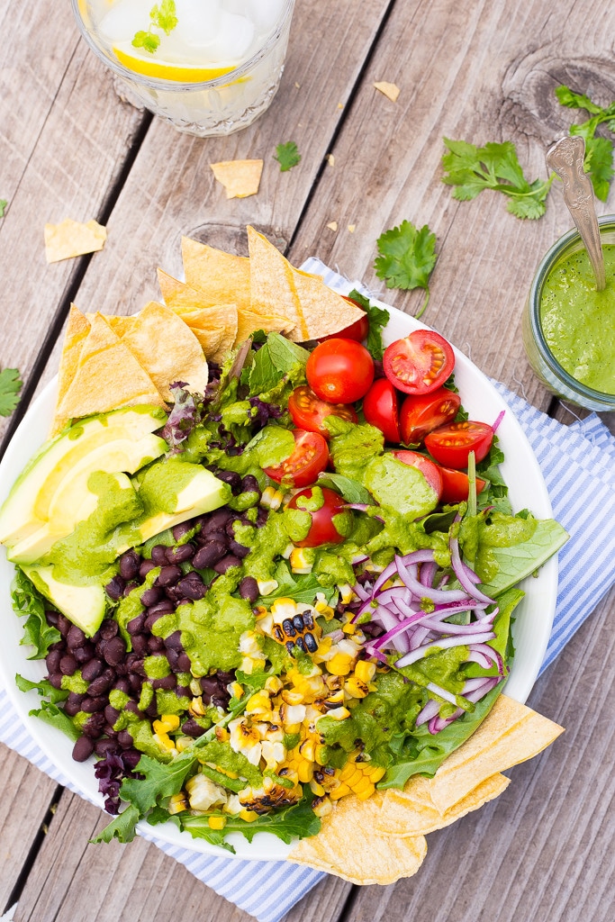 Chickpea and Lentil Taco Salad Meal Prep Bowls - She Likes Food