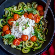 15 Minute Zucchini Noodle Lasagna Bowls {Paleo}-image