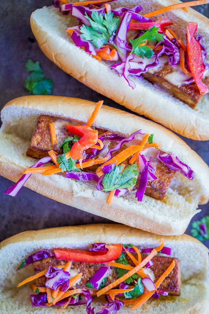 Smoky Homemade Veggie Dogs Main - A delicious and flavorful veggie hotdog alternative. Perfect for an easy dinner or your next BBQ. Vegan/Veggie Hotdogs