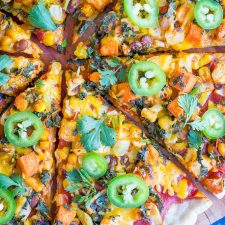 Southwest Veggie Taco Pizza-image