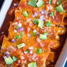 Baked Enchilada Style Veggie Burritos-image