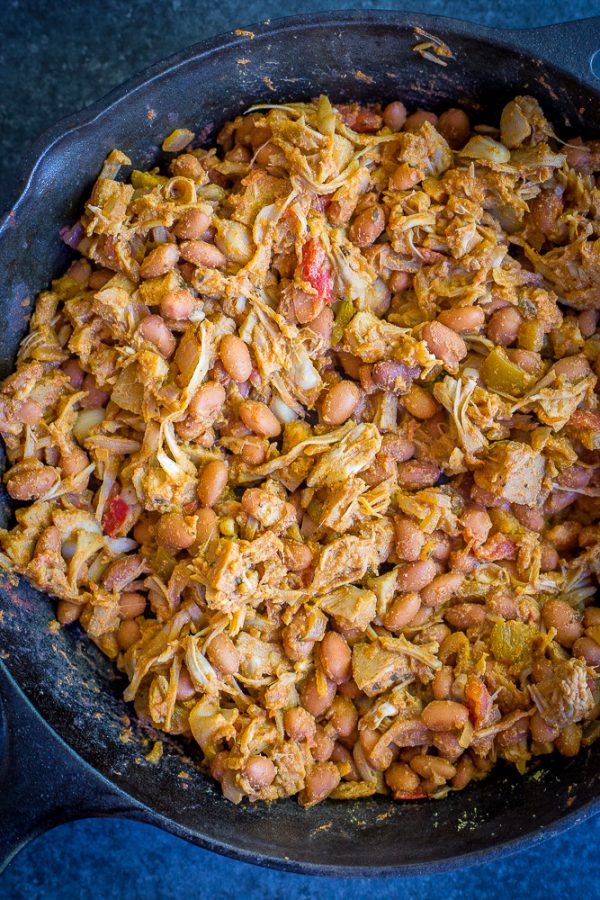 Jackfruit and Pinto Bean Baked Taquitos She Likes Food