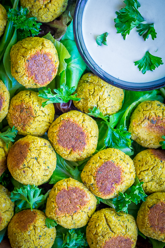 These Roasted Butternut Squash Falafel Bites are a healthy and delicious fall appetizer that everyone will love! They're gluten free, vegan and refined sugar free!