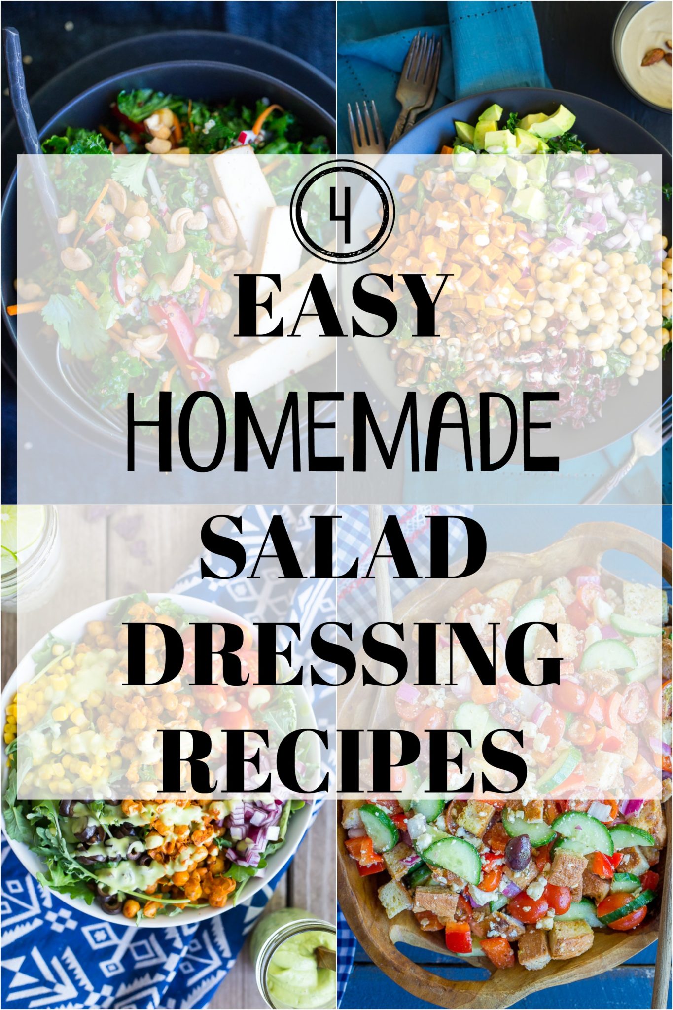 4 Easy Homemade Salad Dressing Recipes - She Likes Food 4 Easy Homemade Salad Dressing Recipes - She Likes Food