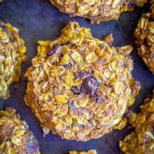 Healthy Pumpkin Chocolate Chip Oatmeal Cookies-image