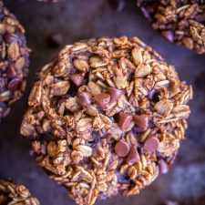 Gingerbread Baked Oatmeal Cups with Chocolate Chips-image