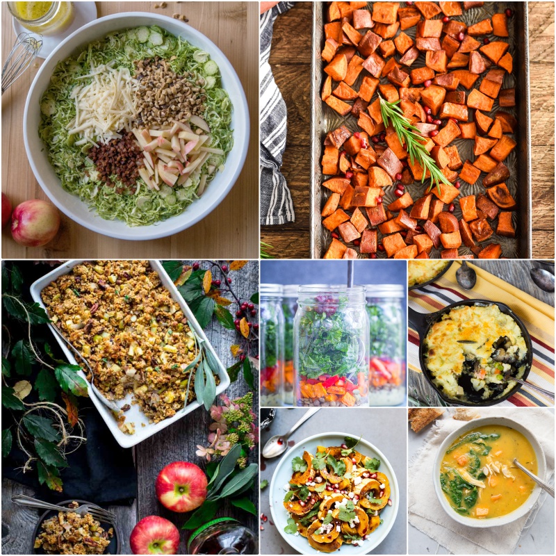 Lentil, Sweet Potato and Kale Meal Prep Salads with Curry Tahini Dressing - These delicious, healthy and filling salads are easy to make and great to have on hand for lunch all week long! Gluten Free, Vegan, Vegetarian, Meal Prep