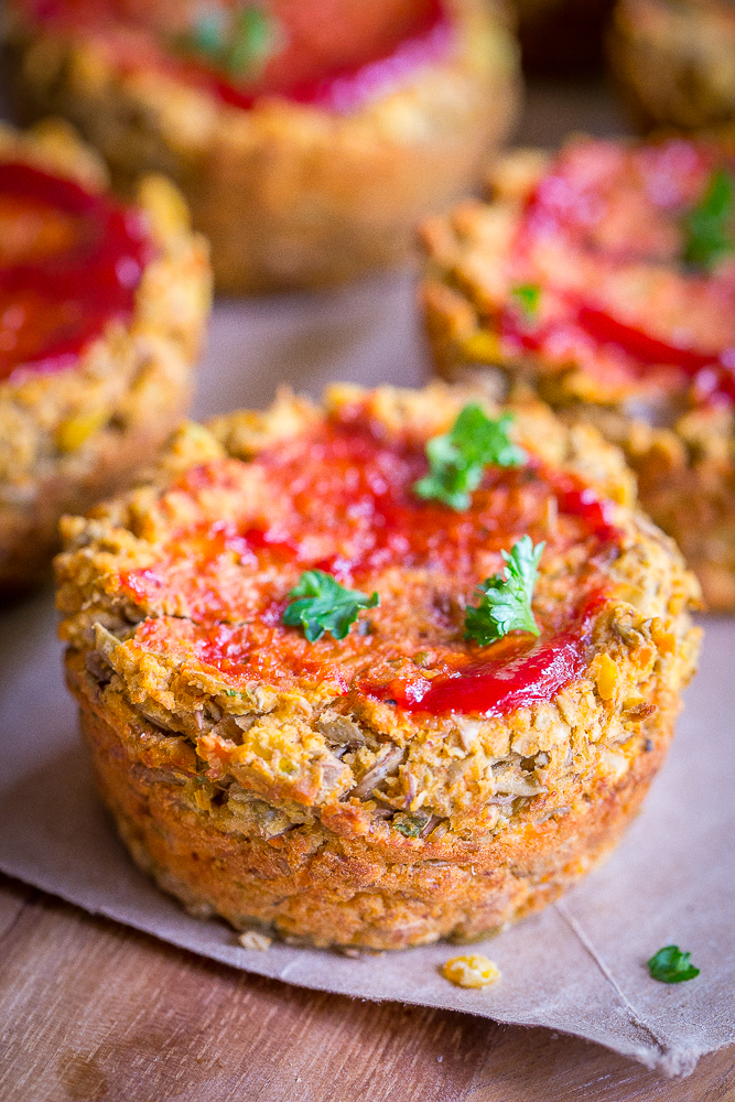 These Vegan Lentil Meatloaf Cups will be the perfect main dish for your vegan or vegetarian holiday table! They're flavorful, filling and healthy!