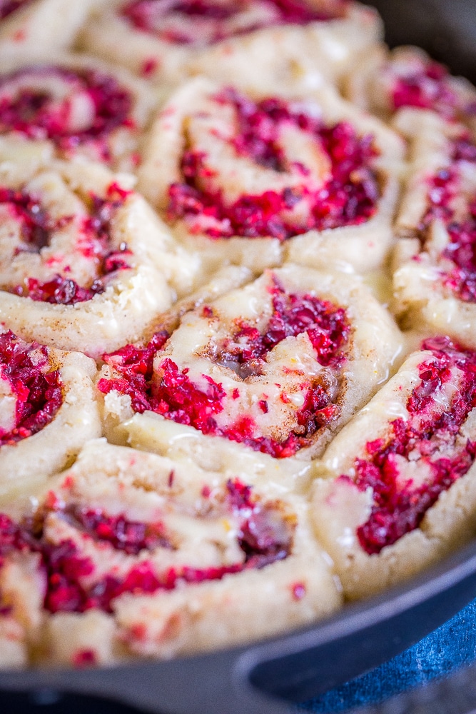 These Gluten Free Orange Cranberry Cinnamon Rolls are also vegan! They're delicious and so flavorful! Perfect for breakfast!