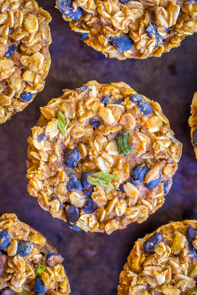 Sweet Potato Black Bean - These Make Ahead Savory Baked Oatmeal Cups are perfect if you're looking for a savory vegan breakfast recipe that's easy to make and great for meal prep! There's six different flavors so you'll never get bored! They're also perfect for an afternoon snack or light lunch! Gluten free too!
