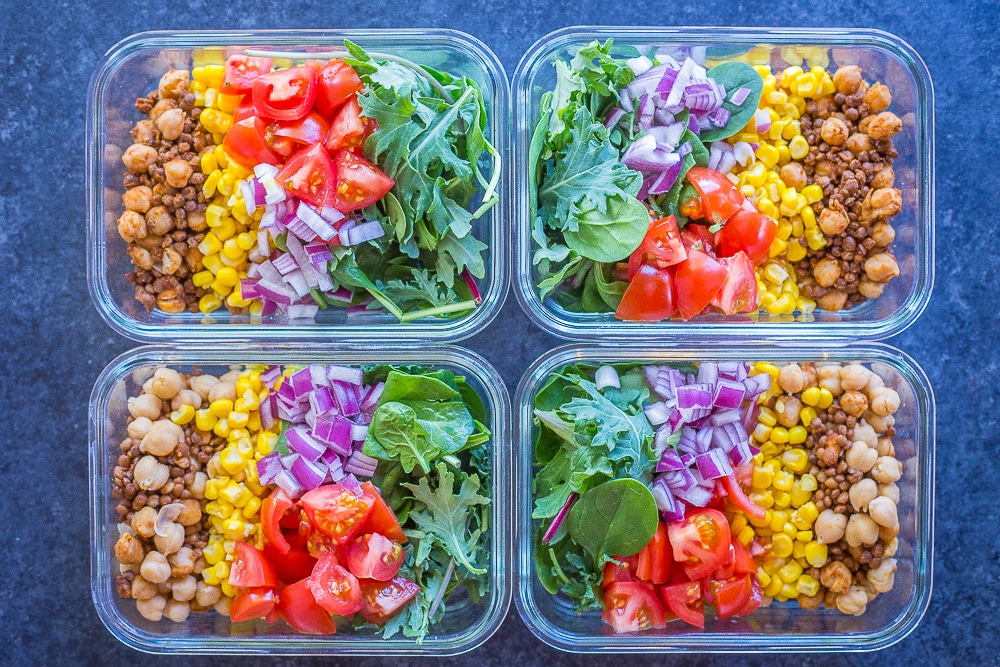 Easy Taco Salad Meal Prep Bowls - Meals with Maggie